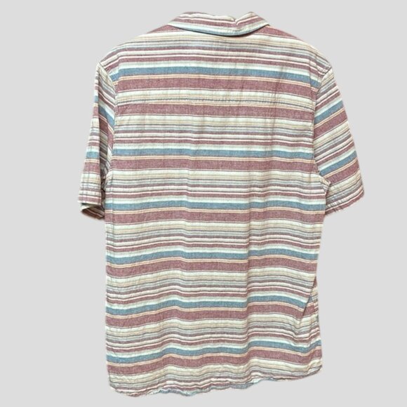 Buffalo David Bitton Sixle Button Down Short Sleeve Shirt Size XL - Picture 3 of 11